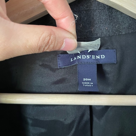 Lands' end Women Double Button Wool Jacket 20W - Picture 2 of 3